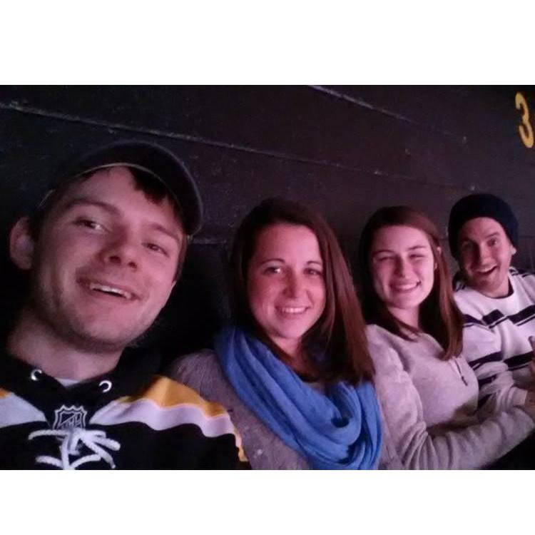 TD Garden, Boston, MA | December 18, 2013
At a Bruins game with friends Jesse Mcilveen and Lauren Sullivan