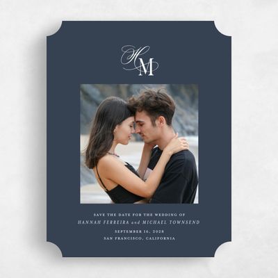 Ticket Wedding Save the Date - Jalen Portrait