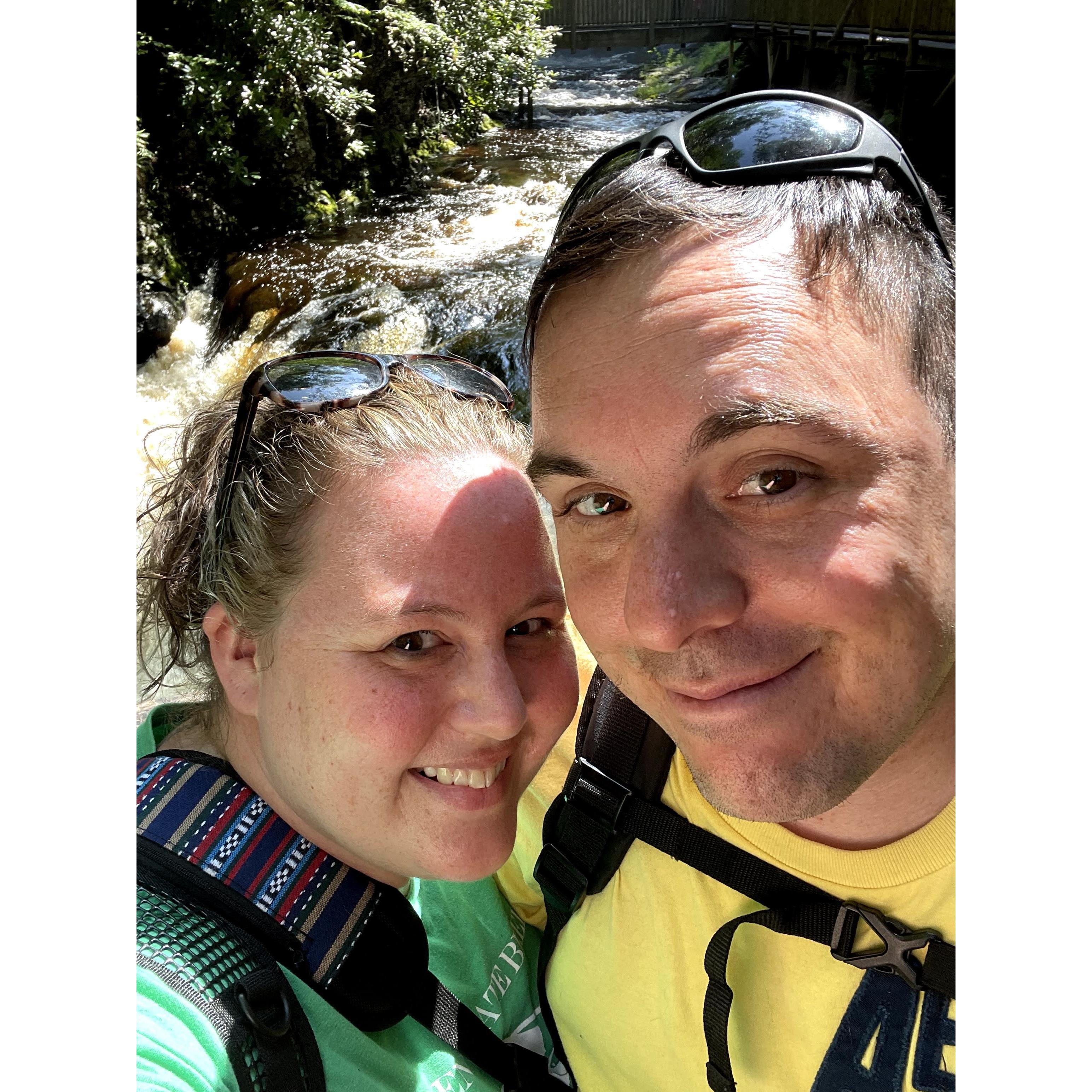 The day we got engaged, before the proposal