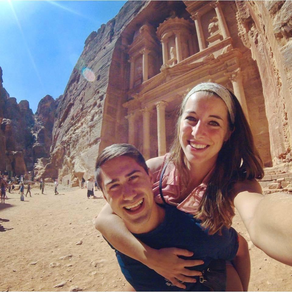 Wandering one of the Seven Wonders of the World, Petra