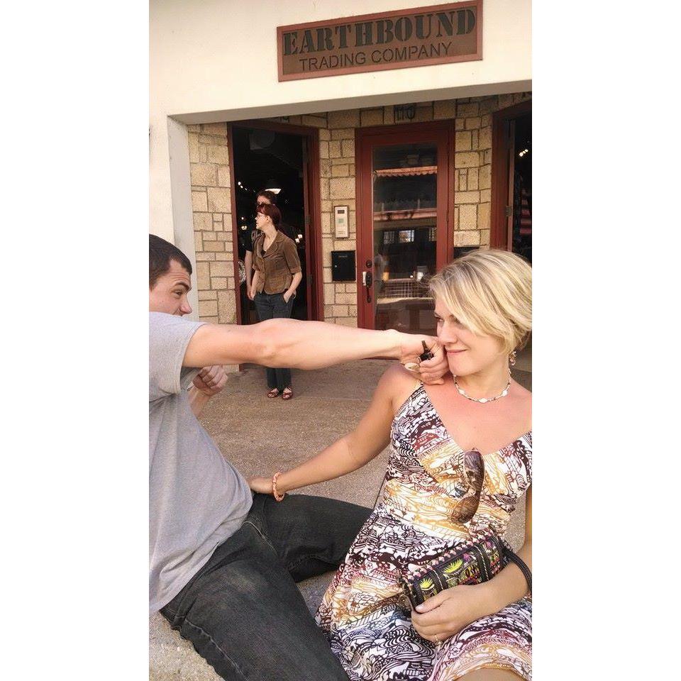 Dane's first visit to see Marne while in college in St. Augustine... very sweet, right?