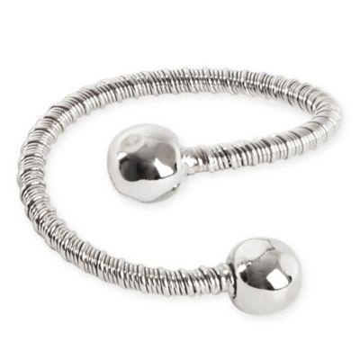 Saro Lifestyle Tiffany Napkin Rings in Silver (Set of 4)
