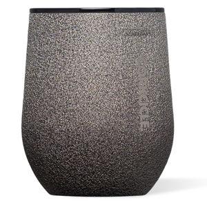 Corkcicle Stemless Wine Tumbler - Keeps Drinks Cold for 6 Hours - Triple-Insulated Stainless Steel - Non-Slip Base - Summer Drinkware Gift - Keeps Drinks Ice Cold - 12 oz - Steel Shadow