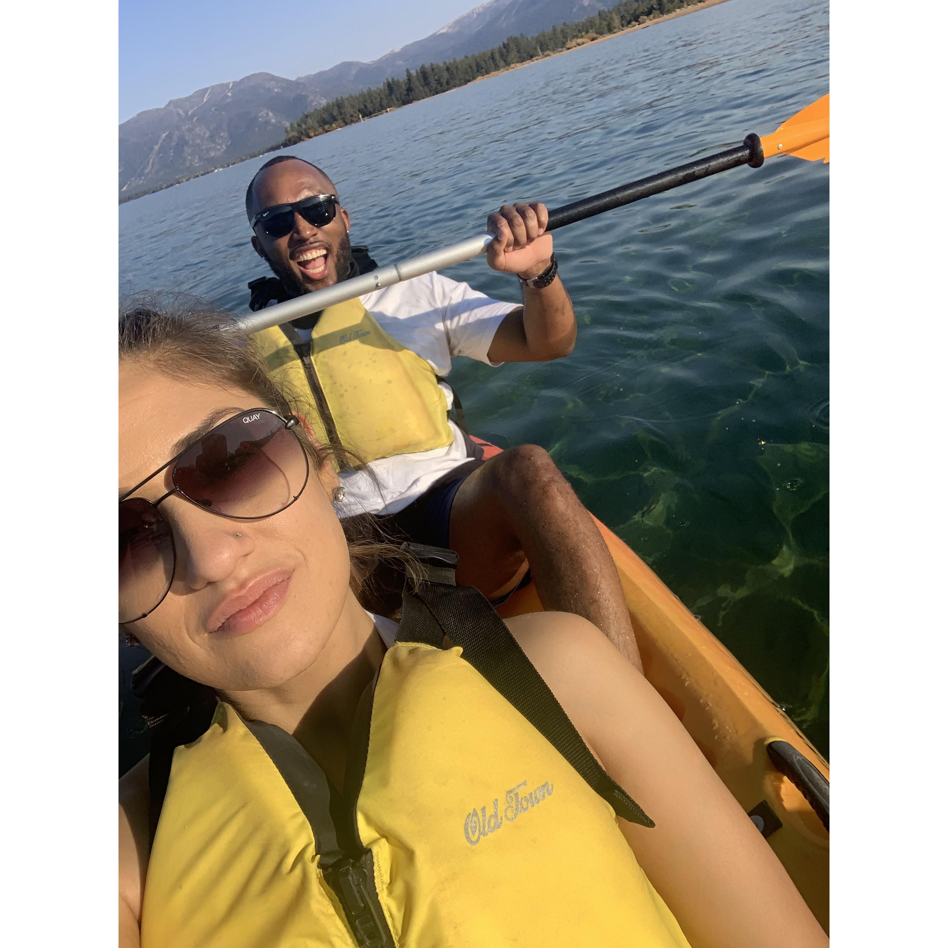 Nice and dry...until we weren't! Valuable lessons learned on Lake Tahoe.