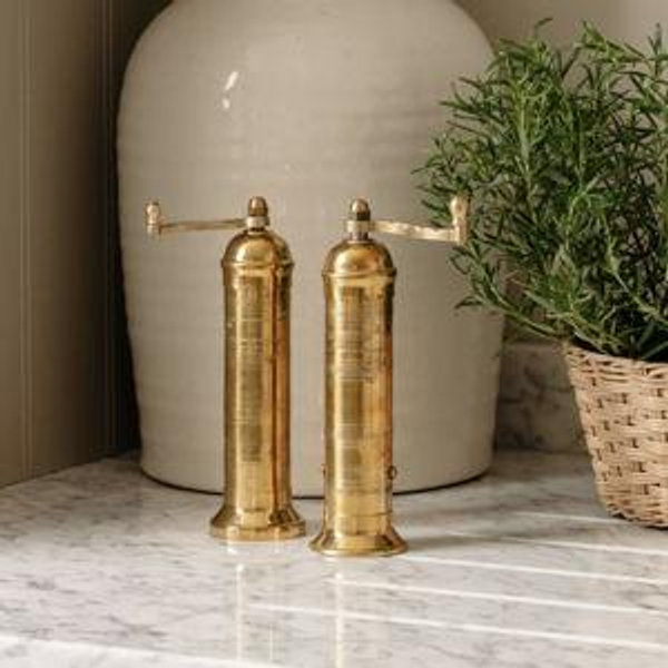 Brass Salt & Pepper Mill Set