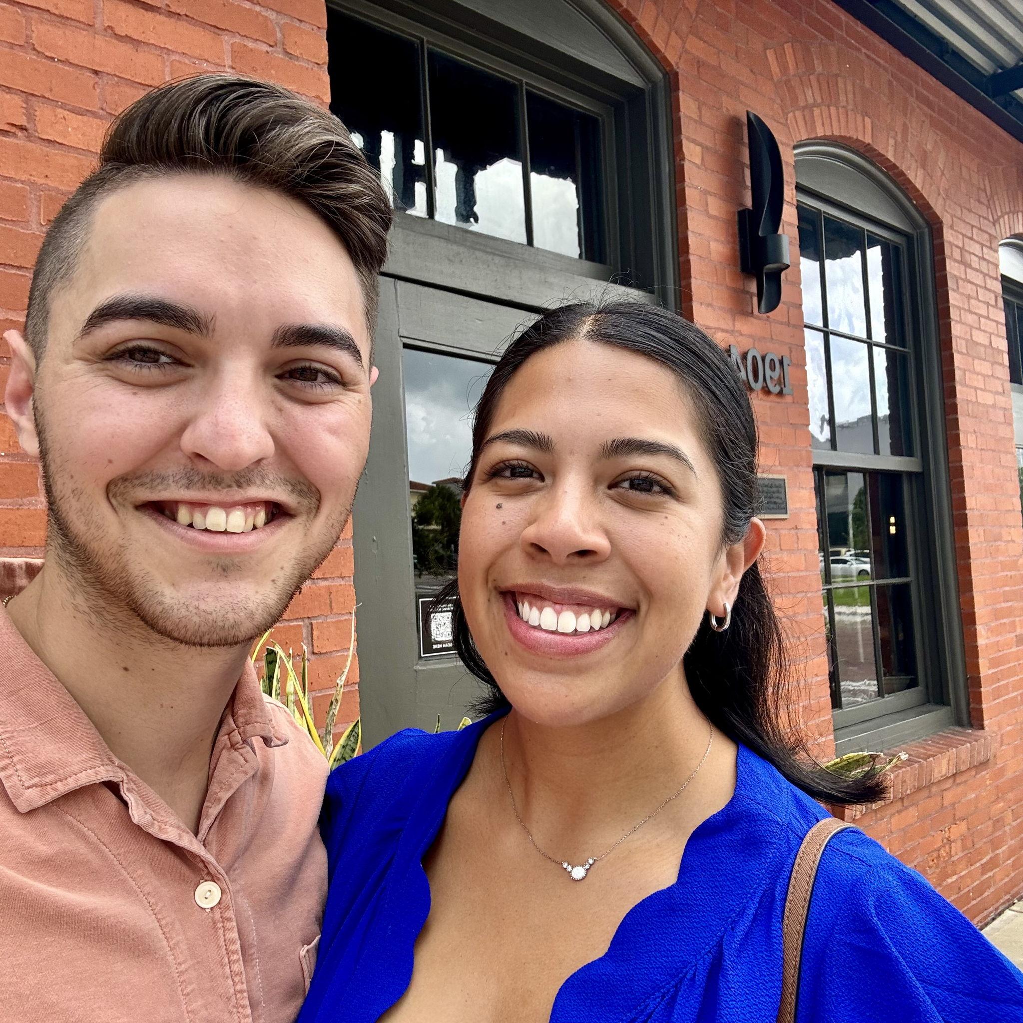 Our first real “date”.