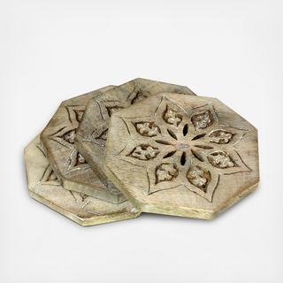 Serena Octagon Coaster, Set Of 4