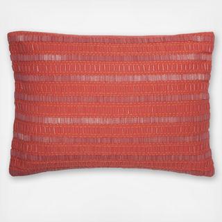 Painterly Beaded Decorative Pillow