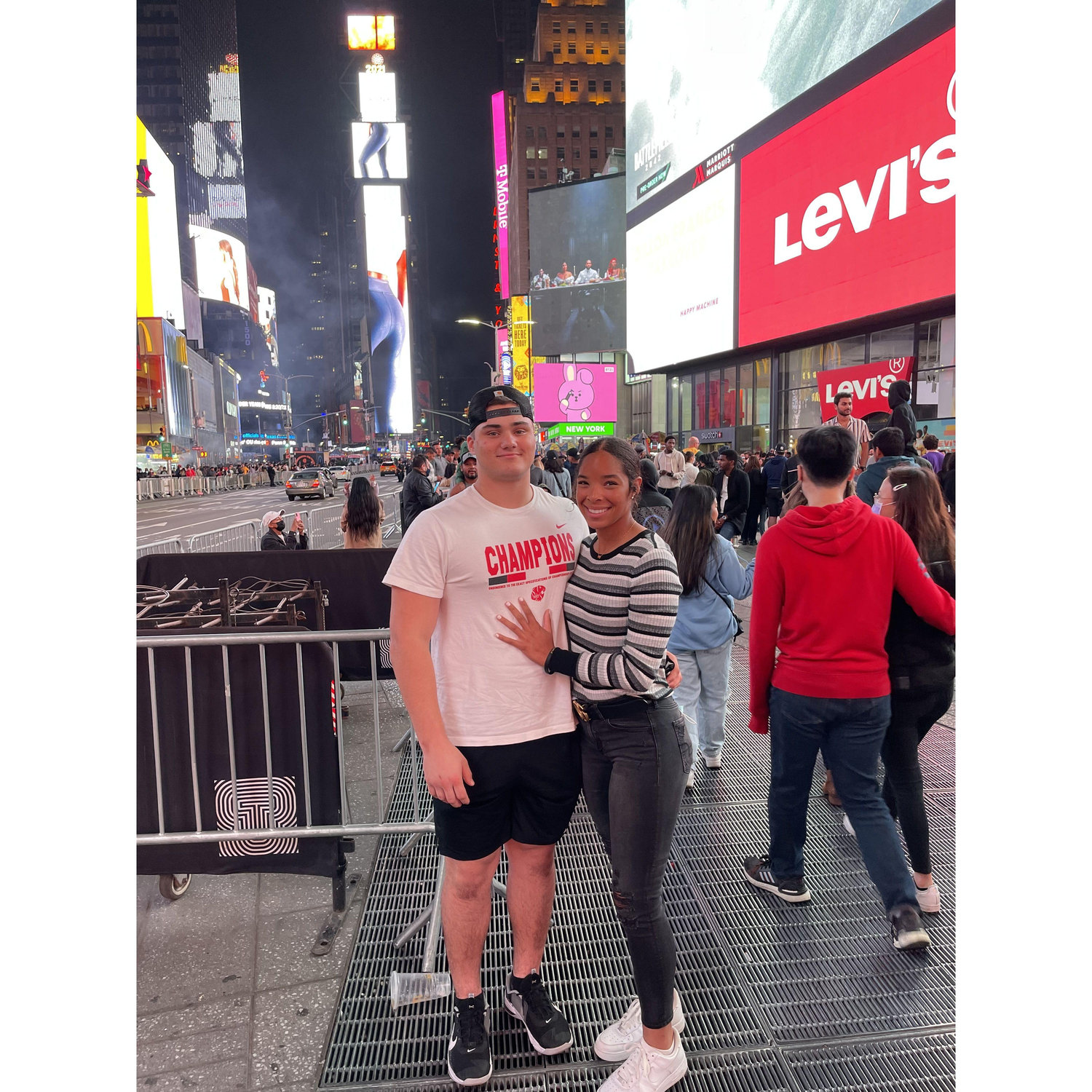 October 2021 — Olivia visited Bill during Fall Break, a sweet reunion.