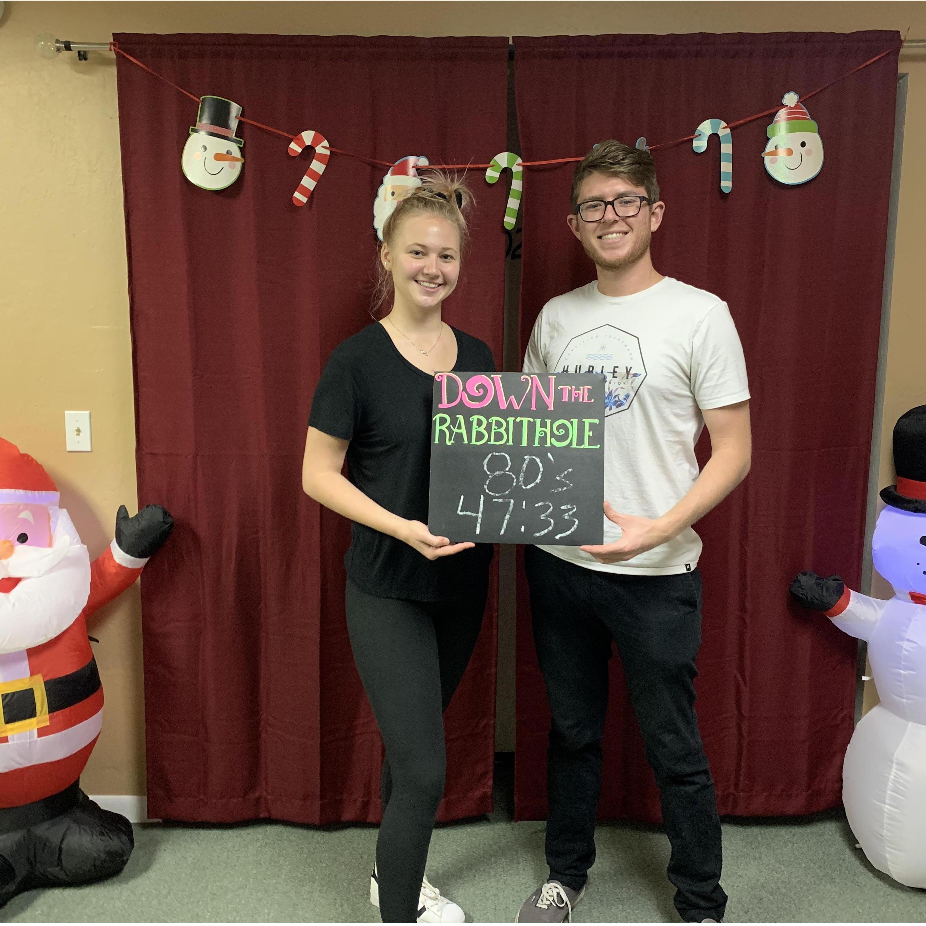 Evan and Sierra's favorite thing to do - Escape Rooms!