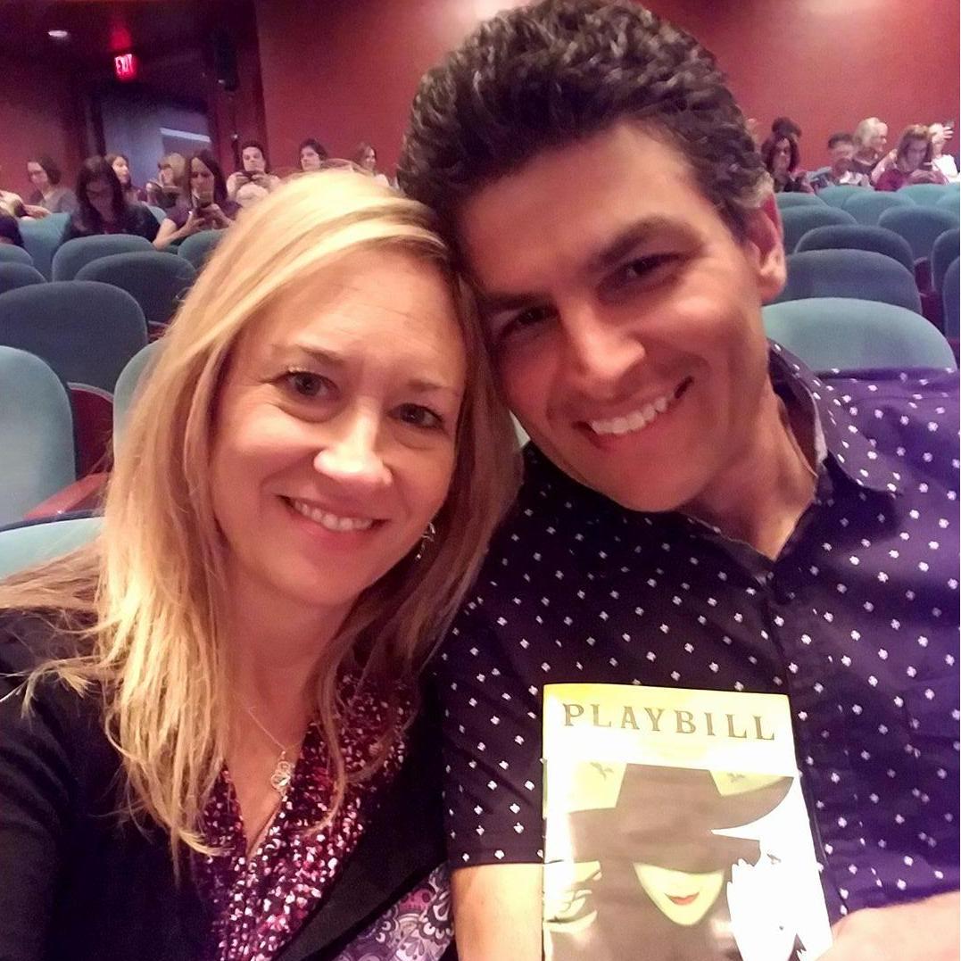 The first birthday we celebrated as a couple; my gift to Jimmie was tickets to "Wicked".