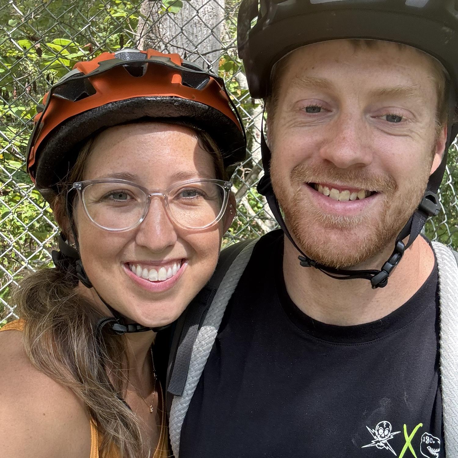 Taking Rachael and Dustin’s kids Mtn biking.