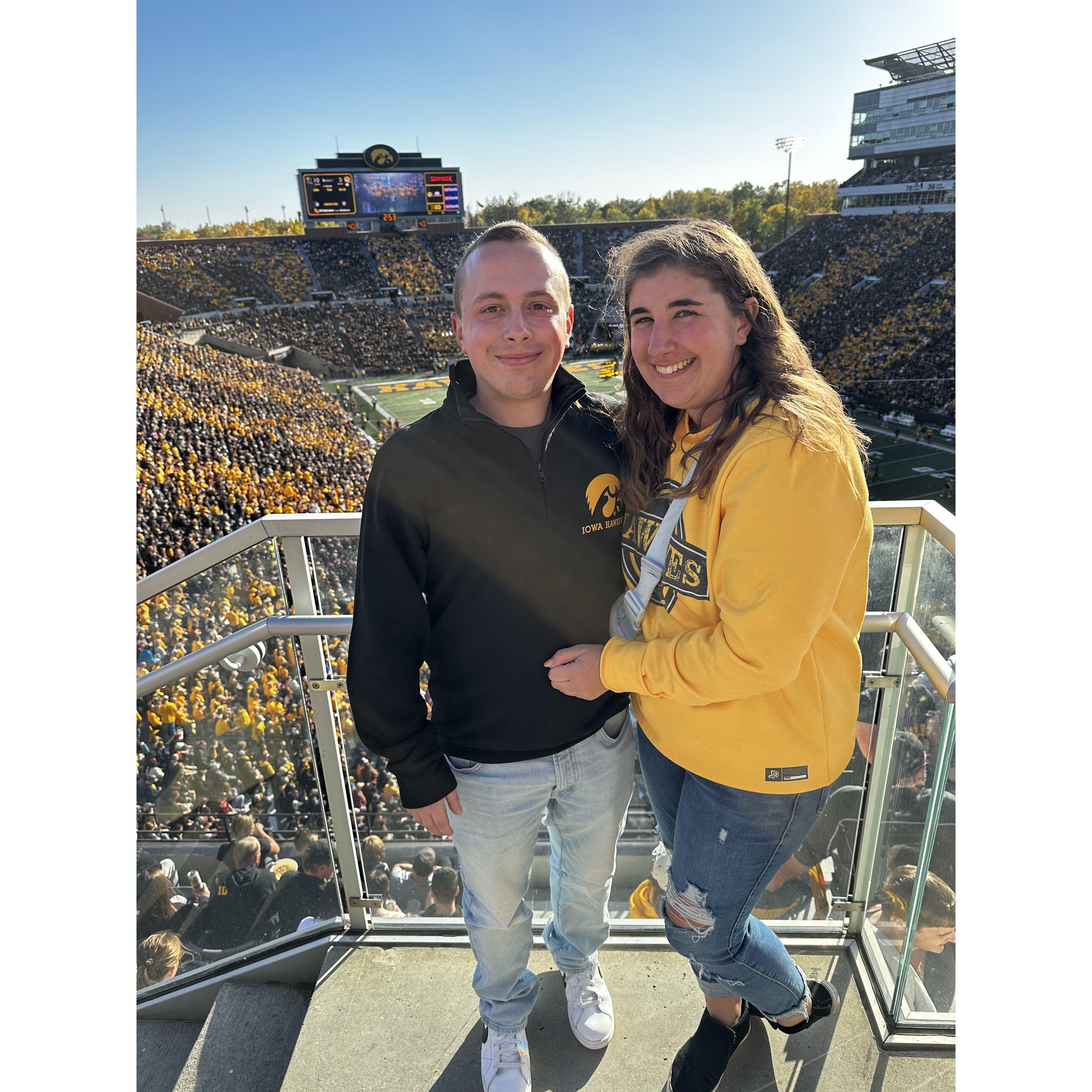 Iowa vs Minnesota at Kinnick Stadium, Iowa City, IA Fall 2023.