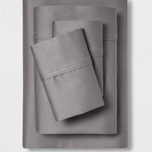 Solid Performance 400 Thread Count Sheet Set - Threshold™ (Gray, King)