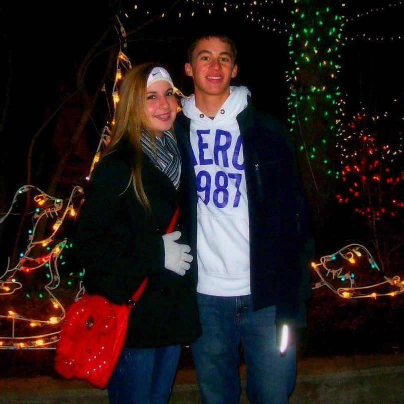 This was taken on our first date ever- December 21st, 2011- while we were at Christmas at the Zoo.