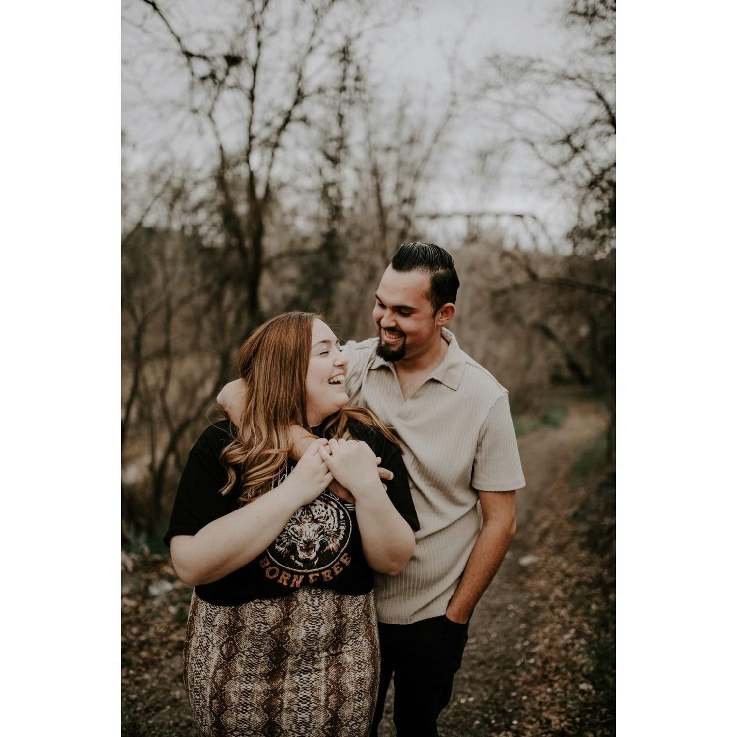 Our first time getting professional photos done by Aubrey's mom