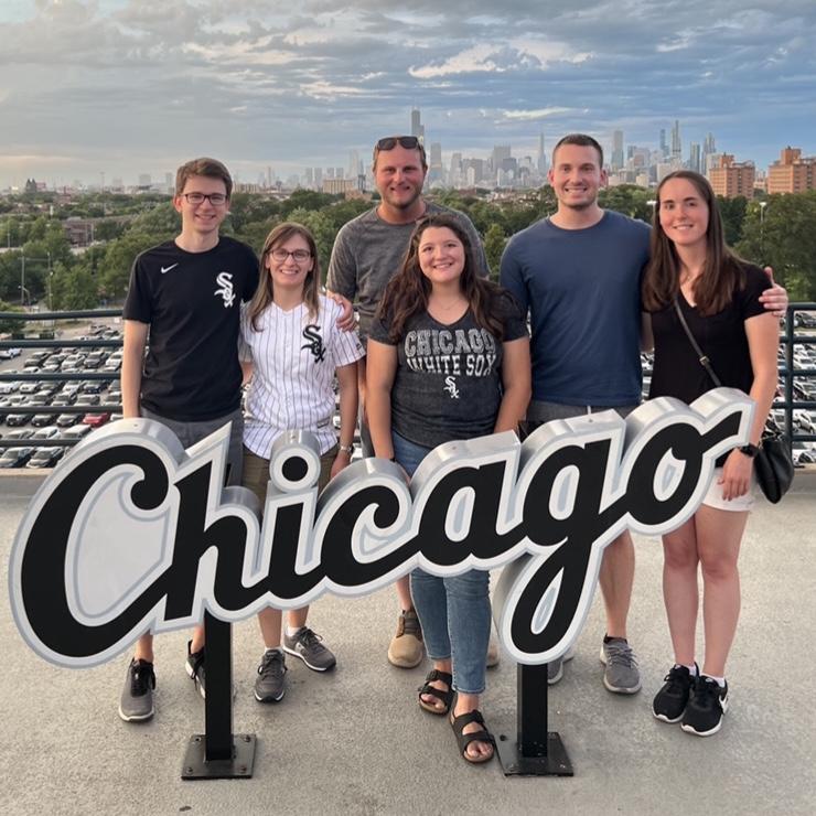 The first time Molly met Justin’s friends, at a White Sox game of all places booooo says this Cubs fan 😉