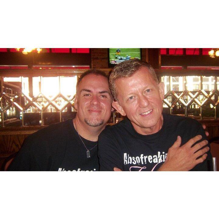 This pic was in 2010 soon after we lost 100lbs each.   He has kept most of his off. Me another story.
