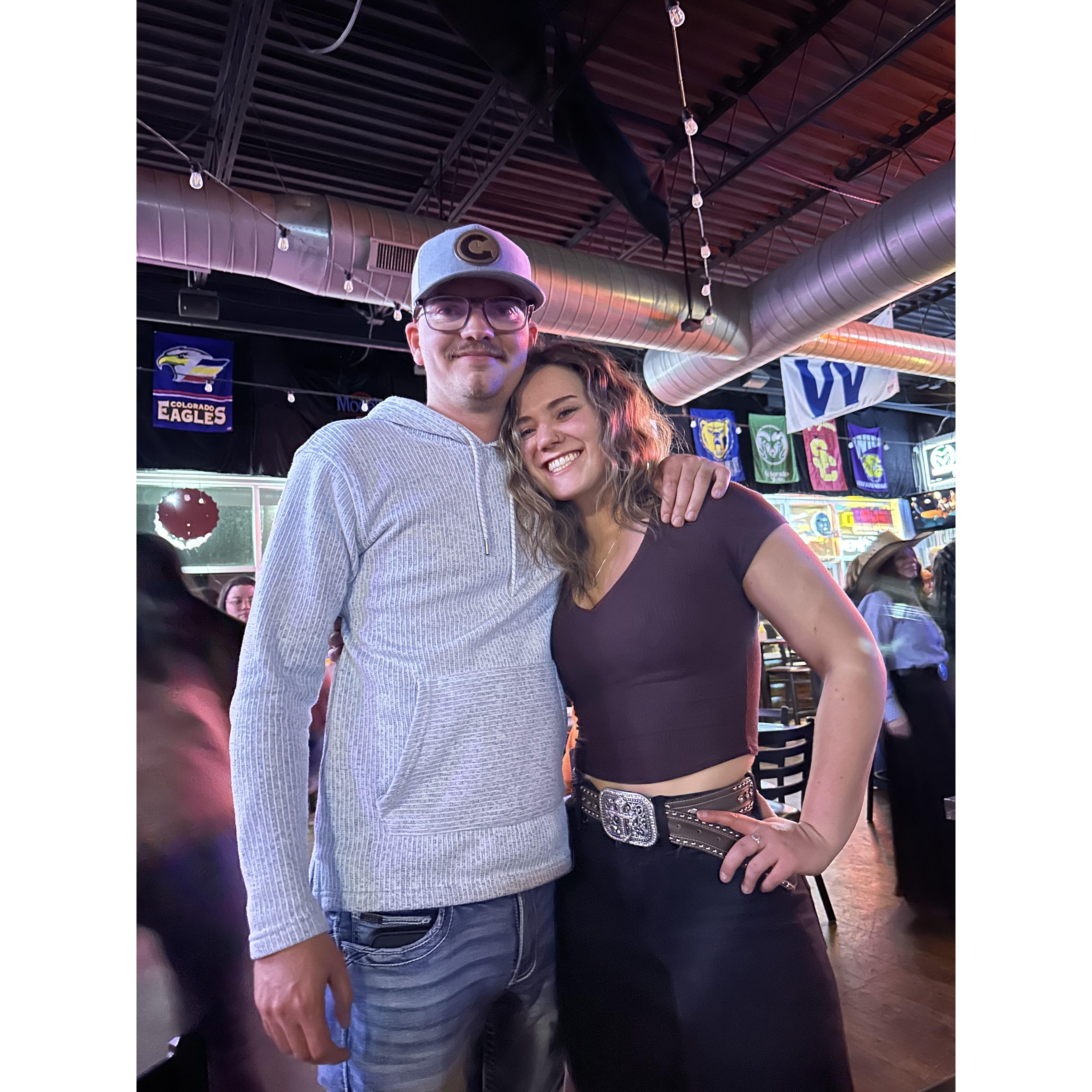 This was taken on the night we met!