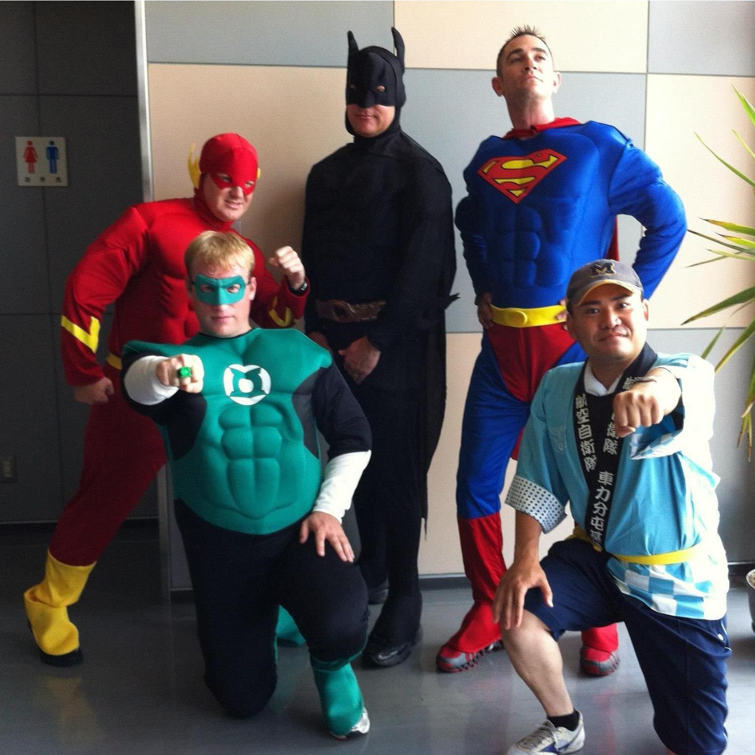 Matt added "Superhero" to his resume after this picture was taken