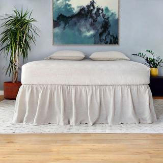 Linen Gathered Bed Skirt