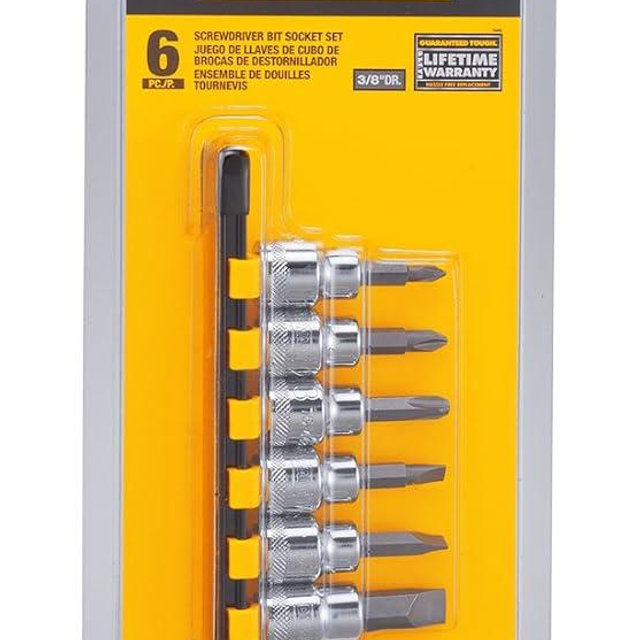 DEWALT DWMT 3/8 DR 6PC SCRWDR BIT SKT SET
