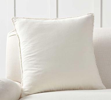 Fringe Velvet Pillow Insert, 22"