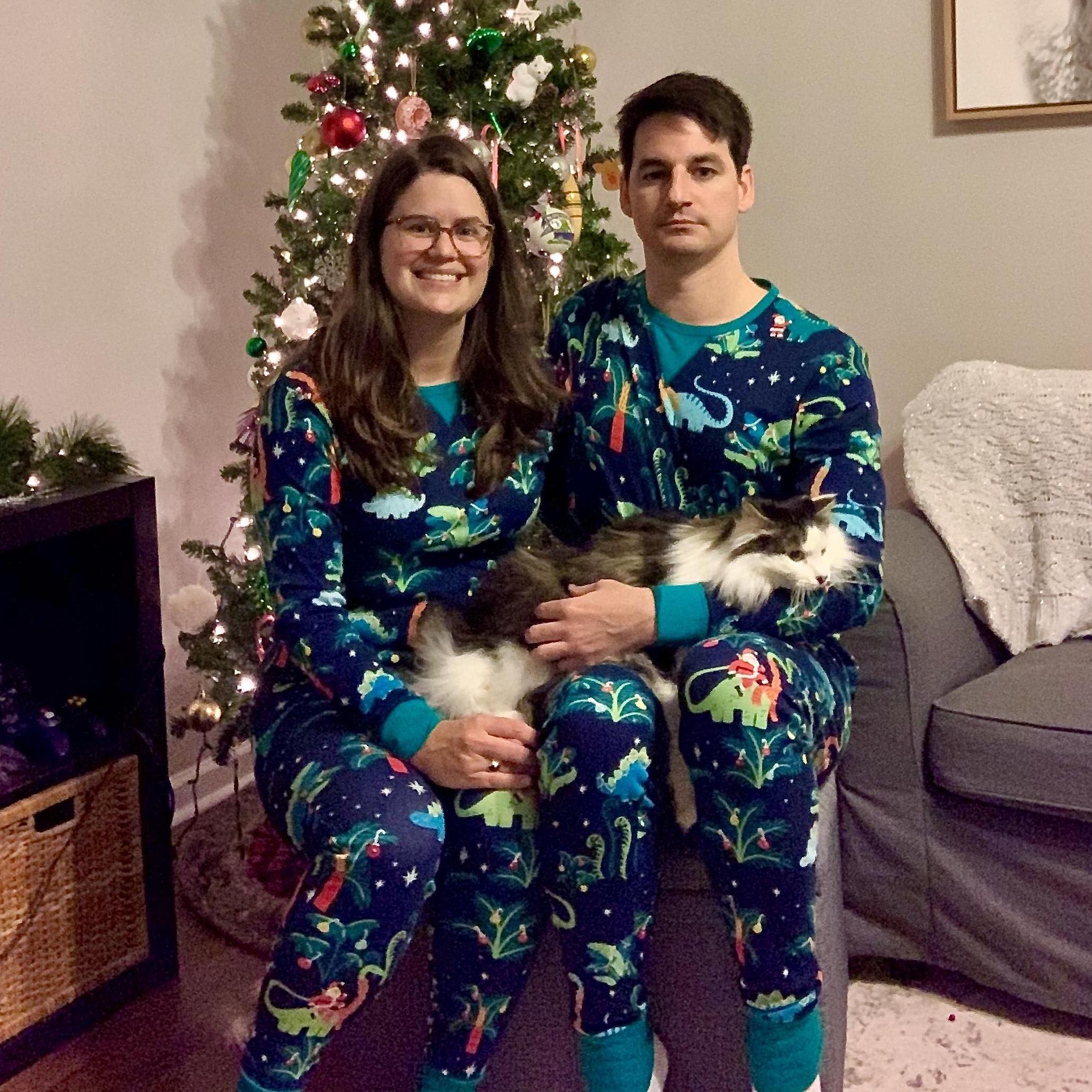Christmas 2019 - Our second try at a family photo. Ed still loves photos