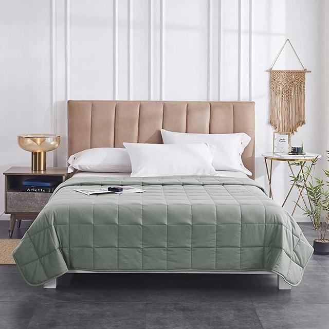 Weighted Blanket King Size 25 lbs 88"x104" | 400 Thread Count Ultra Soft Organic Certified Cotton | Provides Medium Pressure | Perfect for Couples and California King Beds