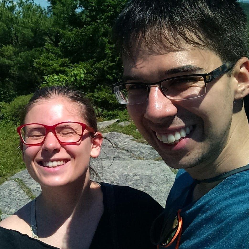 A very sunny hike in New Hampshire, July 2017.