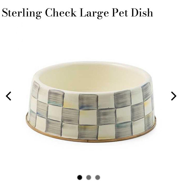 Sterling Check Large Pet Dish