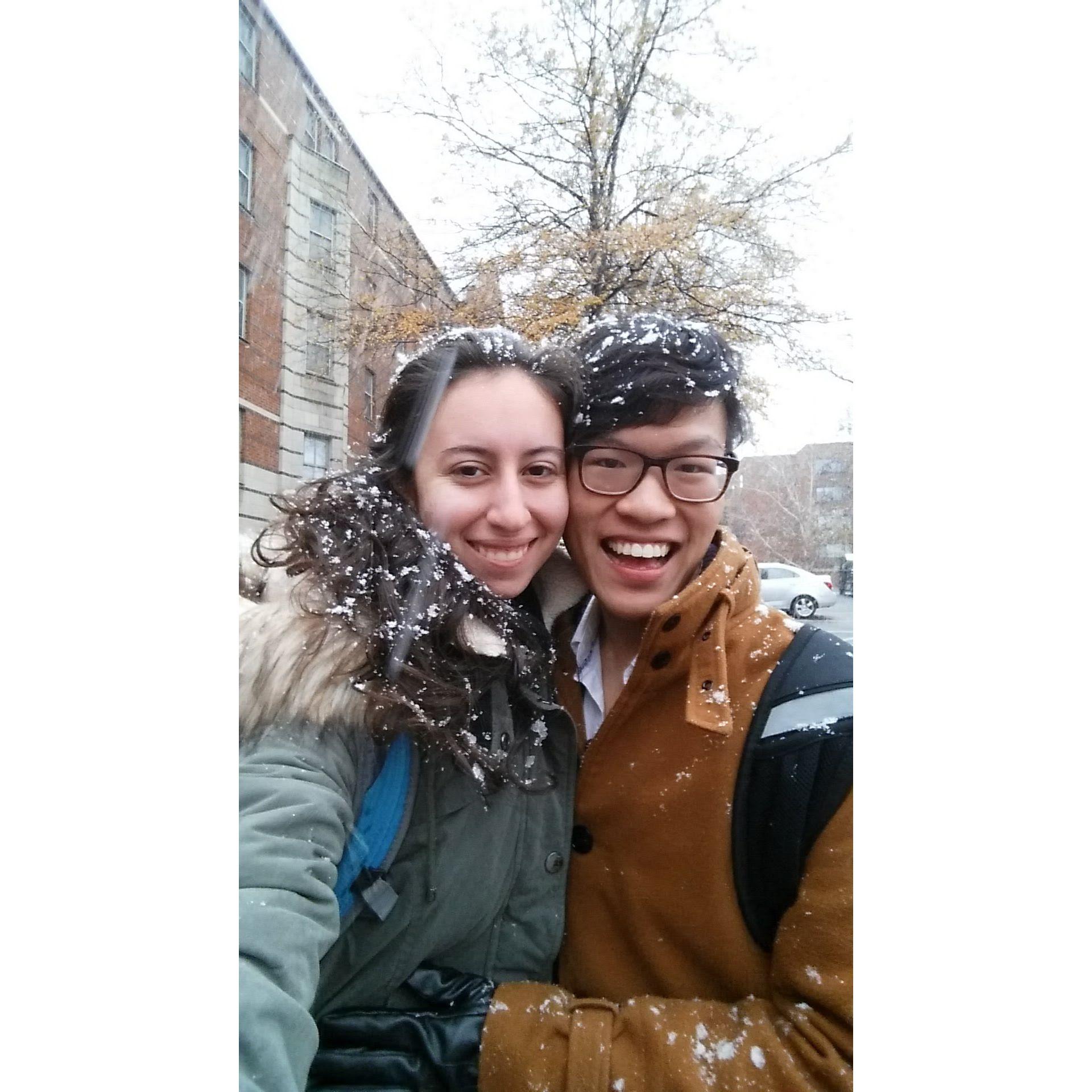Winter wonderland at GT - it's cold!