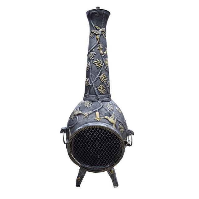 45 in. Hummingbird Chiminea Solid Cast Iron