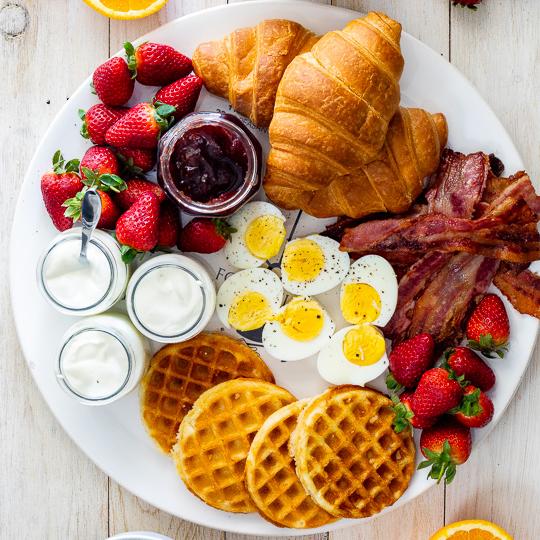 Breakfast Date on our Honeymoon