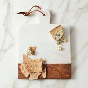 Marble + Wood Cutting Board - Rectangle
