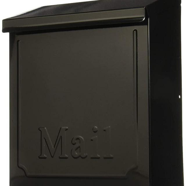 Gibraltar THVK0000 Lockable Vertical Townhouse City Mailbox, Black