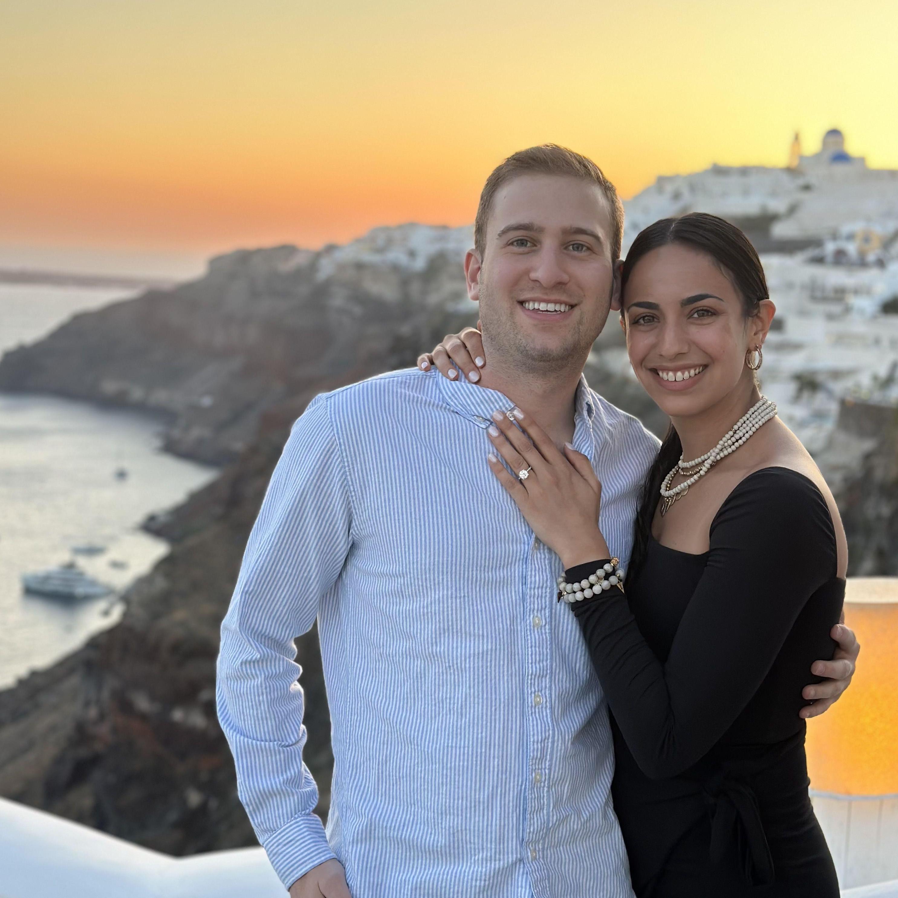 Date night in Santorini!