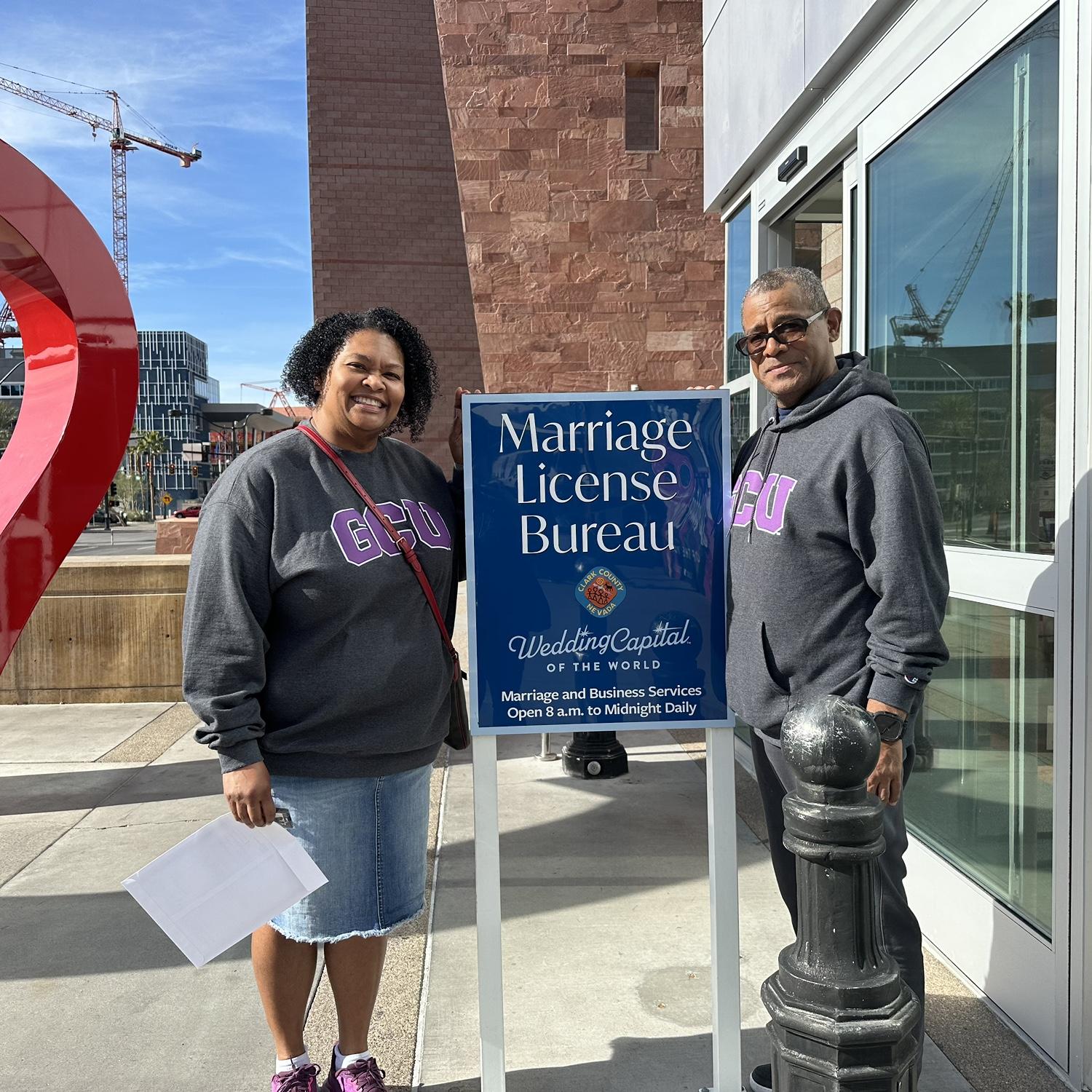 Just purchased our wedding license in Las Vegas, Nevada.
