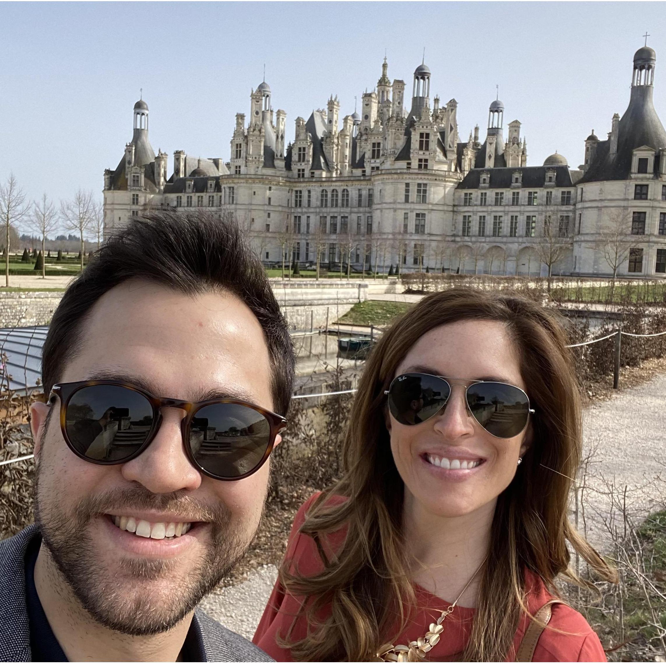 At Château de Chambord...about an hour away from our wedding venue!