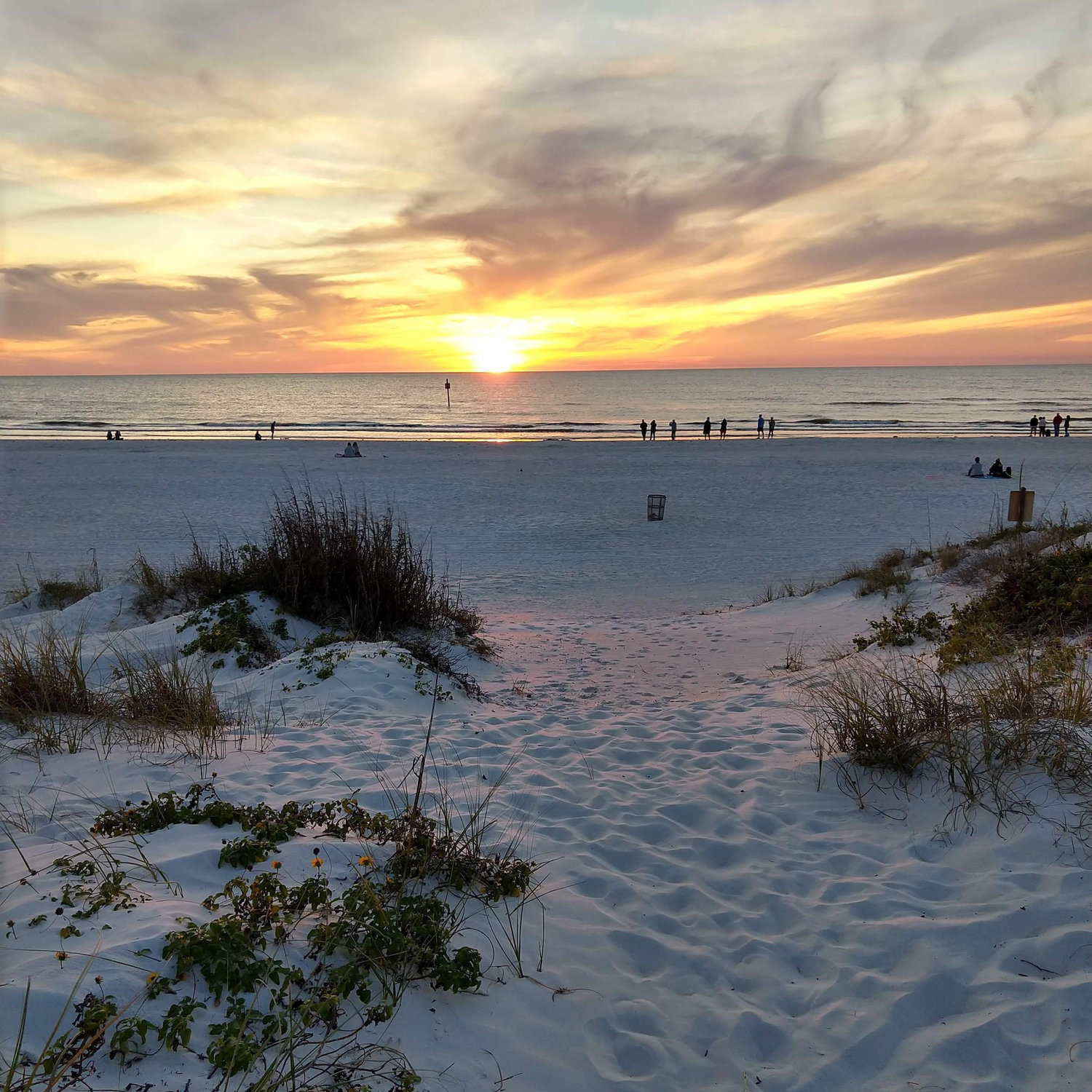 Clearwater beach Florida!  The engagement ring was in my pocket at this point