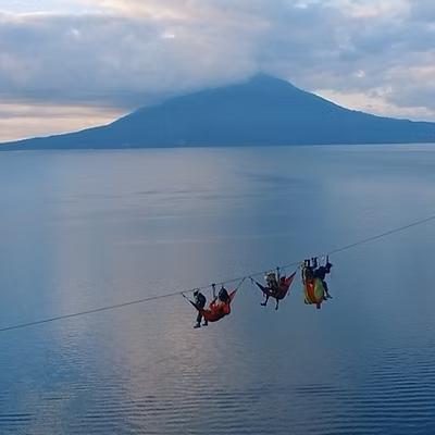 Zip-lining Over Lake Atitlan