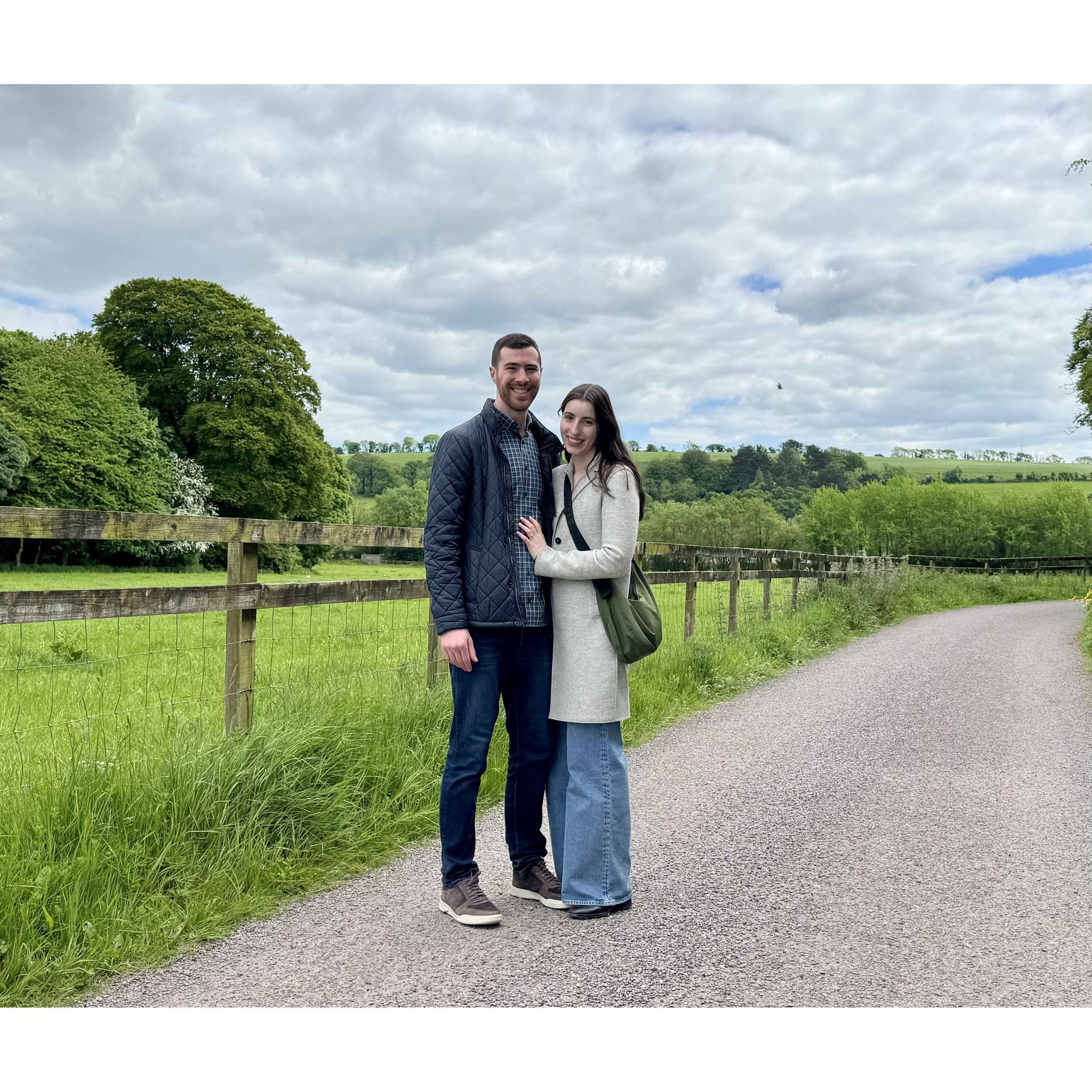 A stranger at Blarney Castle took this right after our engagement.
