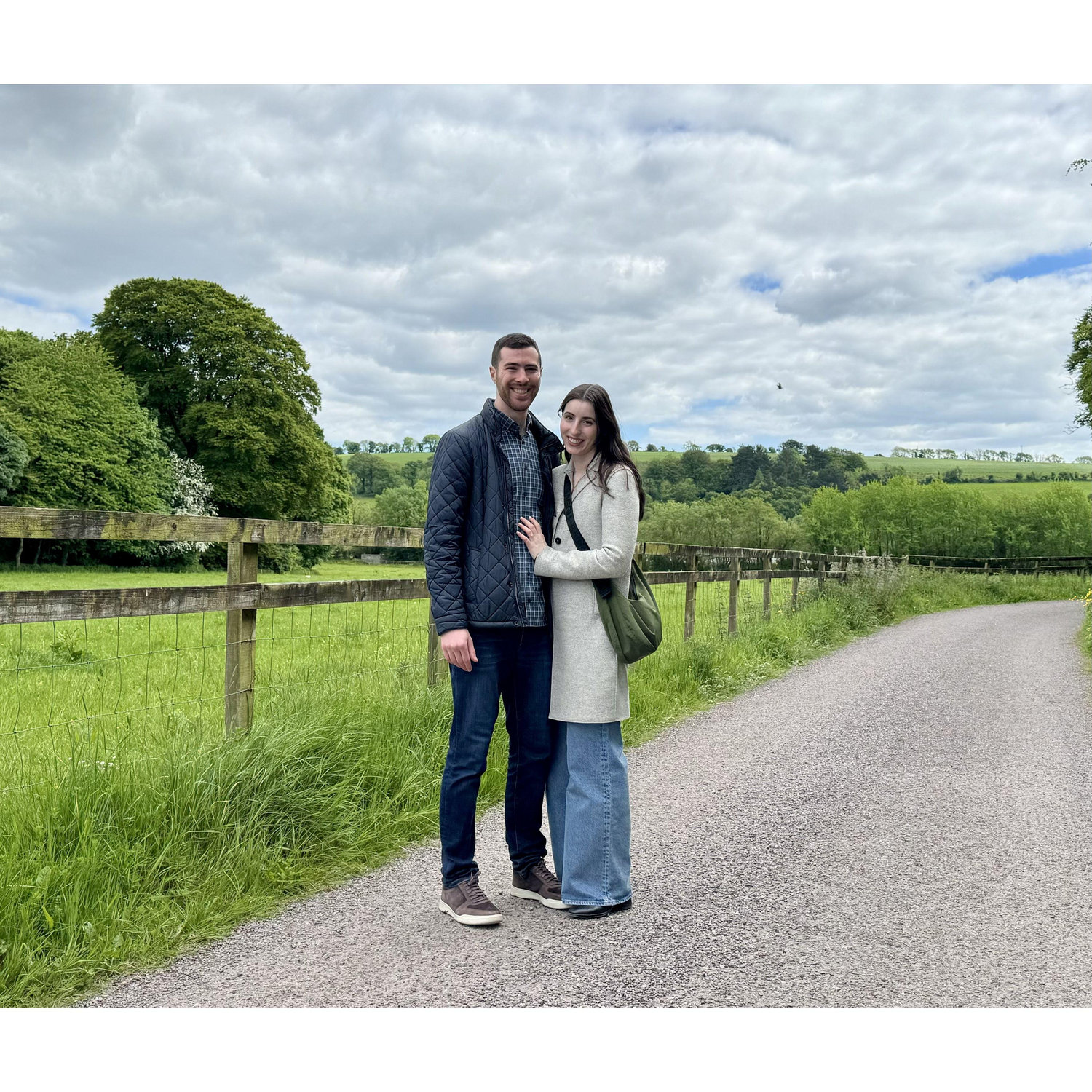 A stranger at Blarney Castle took this right after our engagement.