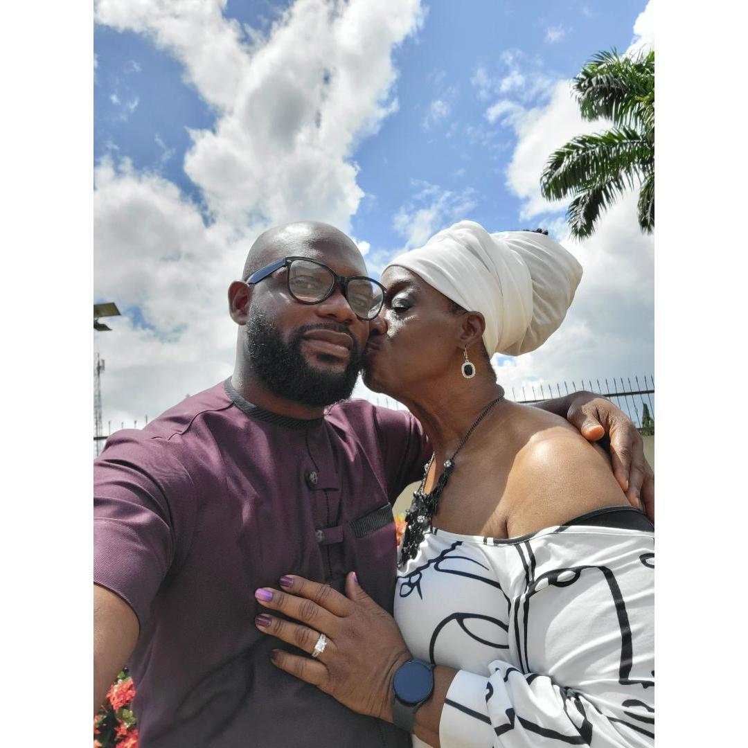 We were having a tender moment and he caught it