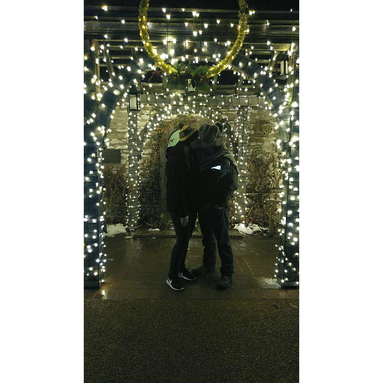 Zac and Courtney experiencing the lights in St. Louis