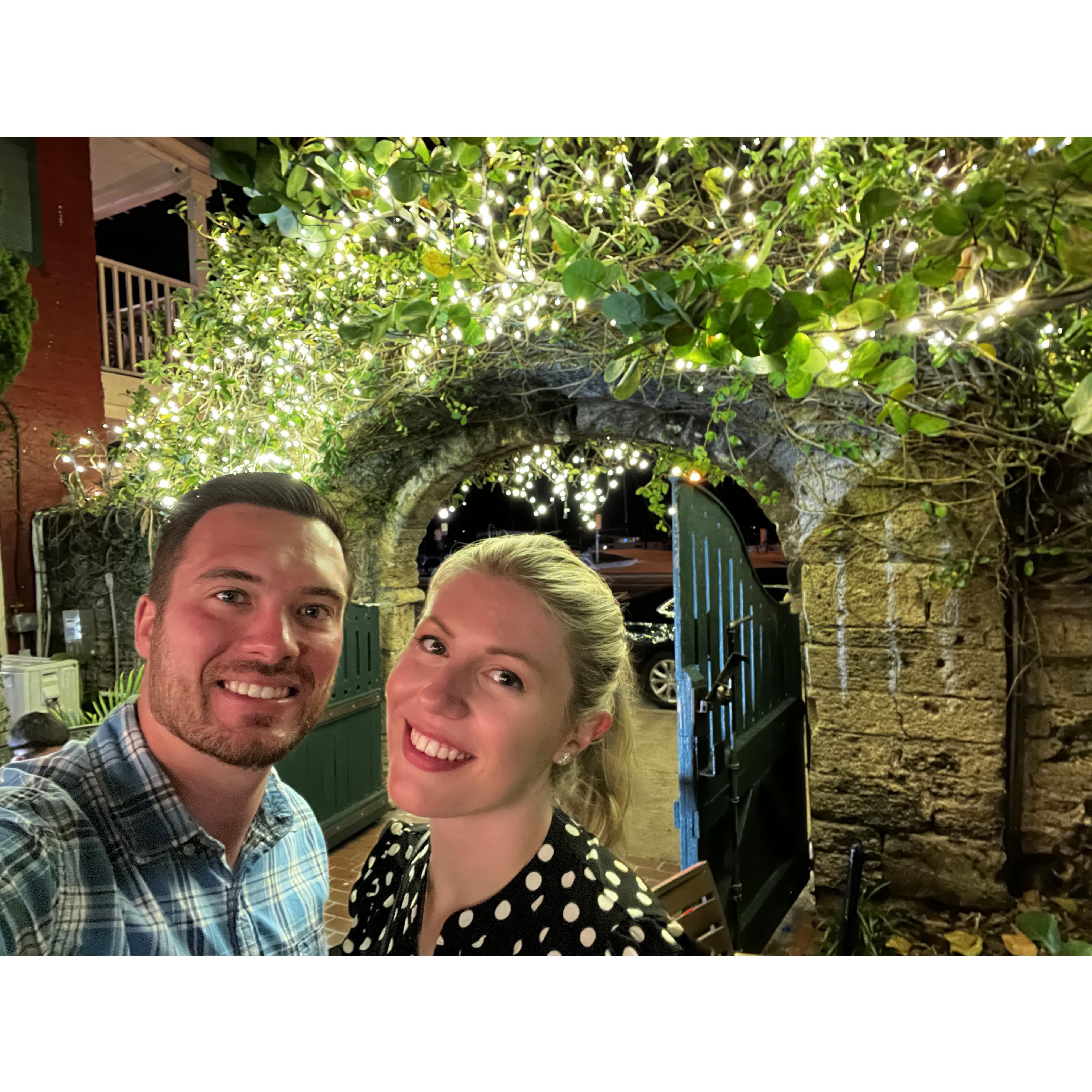 One of our favorite restaurants in St. Augustine, FL was Harry's - specializing in seafood. We dined out on the patio and loved the ambiance!