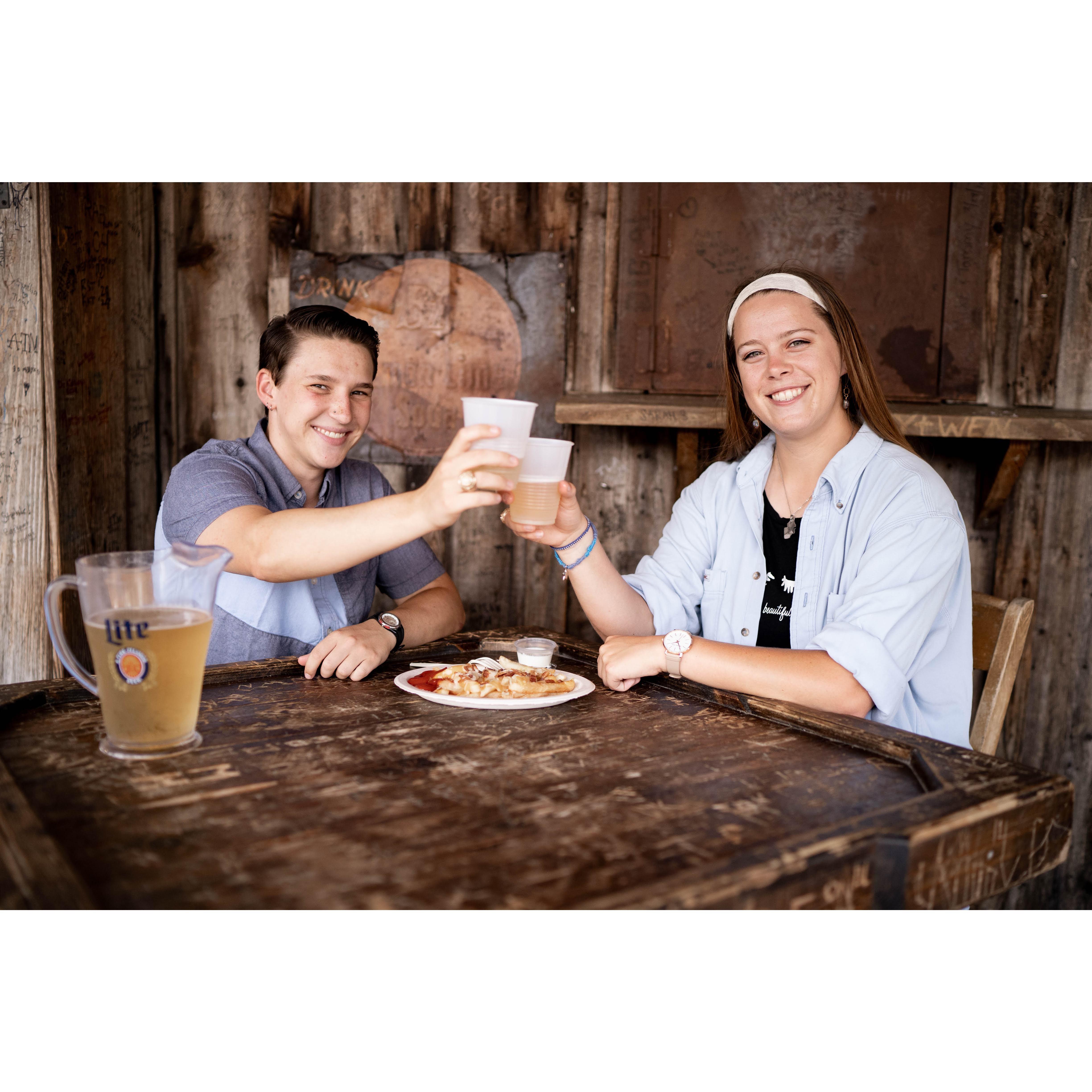 One of their favorite things to do in Aggieland are going to the Dixie Chicken, hanging out with friends, and enjoying beer & T-Fries