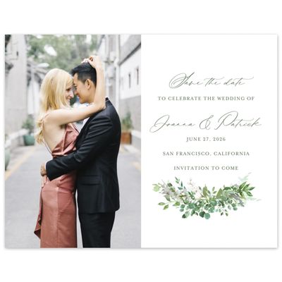 Dark Olive, Green Wedding Digital Save the Date - Blosser Photo