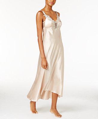 Flora by Flora Nikrooz Stella Satin Venise Trim Nightgown