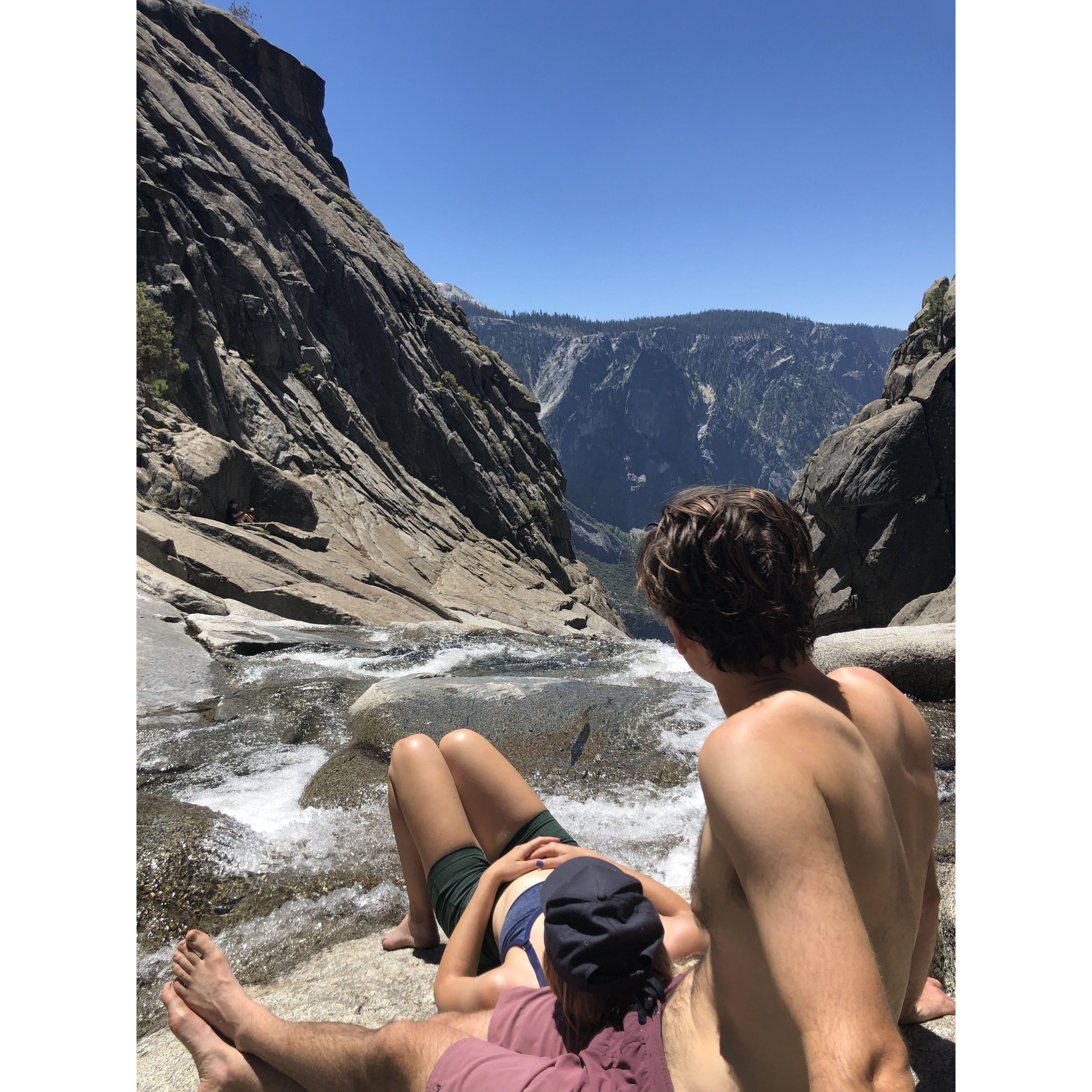 After a long hike up the Yosemite Falls Trail